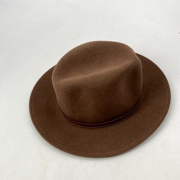 Dorfman Pacific Brown Wool Hat